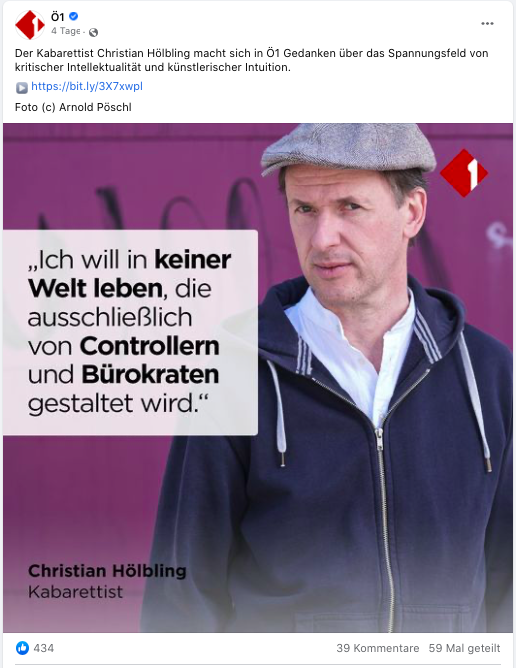Christian Hölbling Ö1 Interview